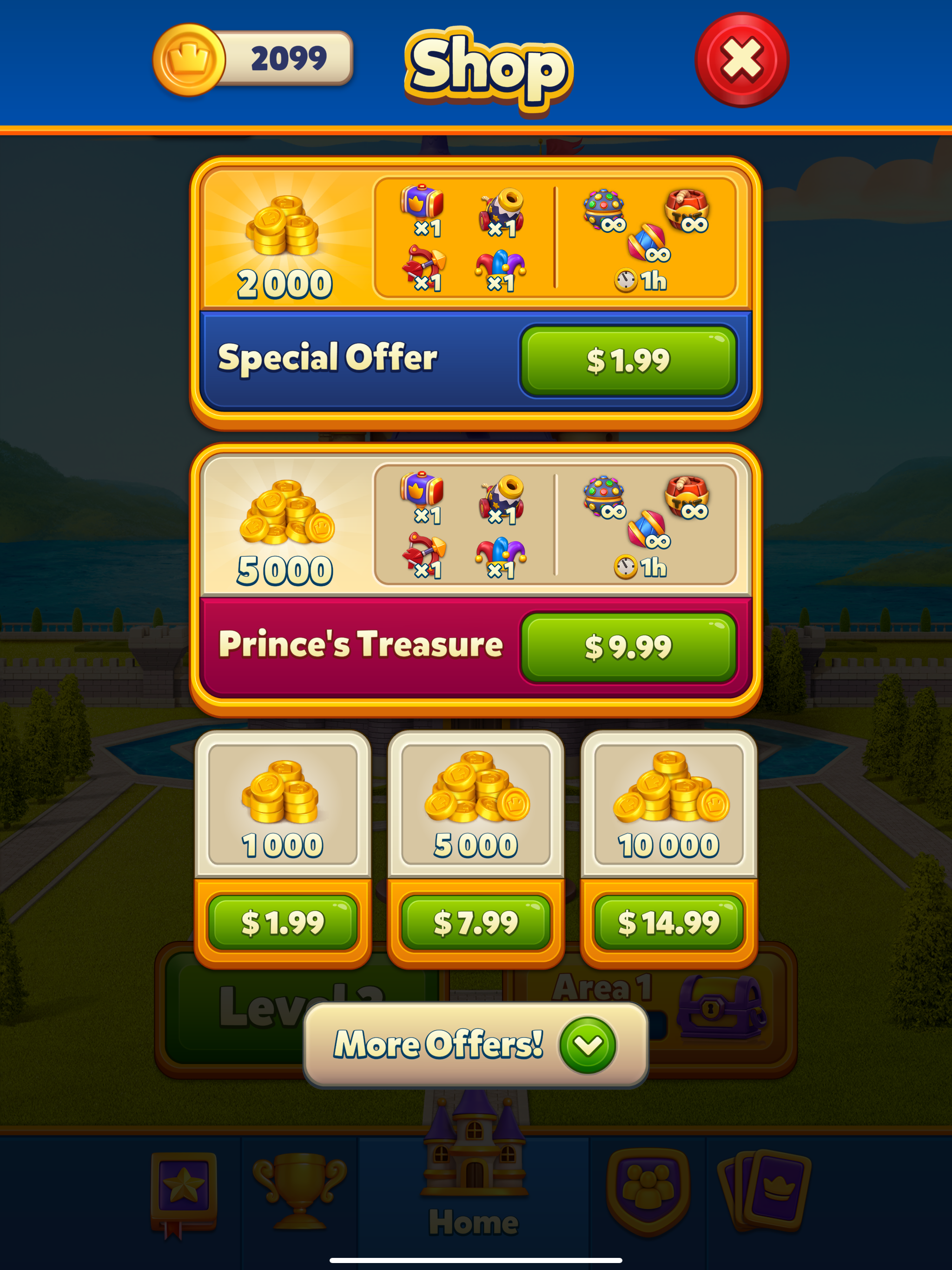 A Royal Match limited-time offer.