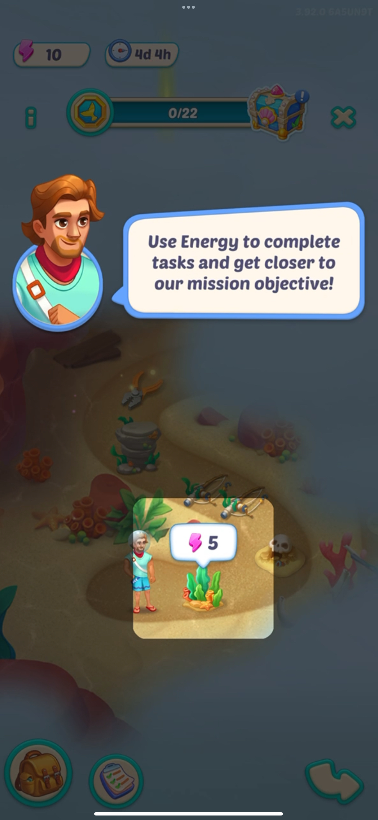 Another Gossip Harbor side minigame board.